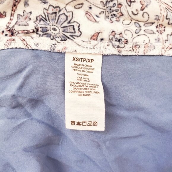 GARAGE Vintage Paisley Prairie Boho Top - Picture 4 of 7